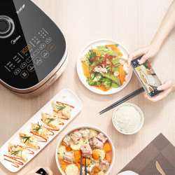 Panela elétrica de arroz MIDEA 4L: cozinhe arroz perfeito sempre